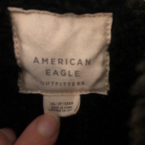 Black Sherpa lined Jean jacket - Picture 2 of 3